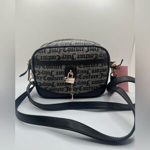 NWT Juicy Couture Women’s Black/ Beige Eastside Westside Camera Crossbody Bag